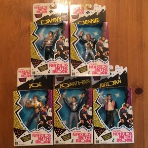 NKOTB Poseable Figures Dolls Lot of 5